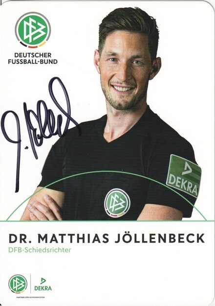 Autogramm Fussball | Schiedsrichter | 2019 Dekra | Matthias JÖLLENBECK