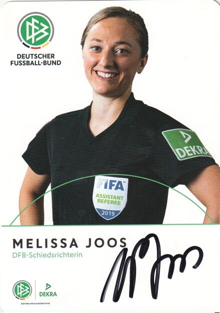 Autogramm Fussball | Schiedsrichter | 2019 Dekra | Melissa JOOS