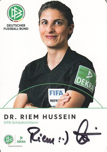 Autogramm Fussball | Schiedsrichter | 2019 Dekra | Riem HUSSEIN