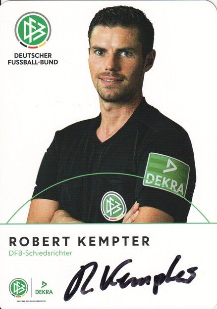 Autogramm Fussball | Schiedsrichter | 2019 Dekra | Robert KEMPTER