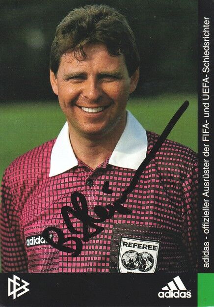 Autogramm Fussball | Schiedsrichter | 1990er Adidas | Bernd HEYNEMANN