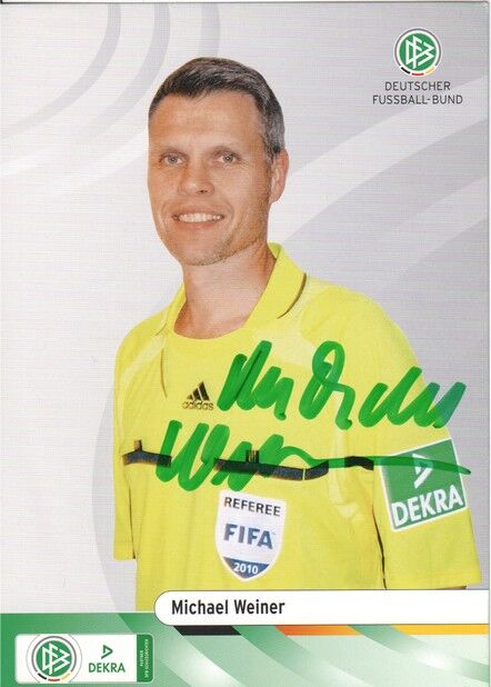 Autogramm Fussball | Schiedsrichter | 2009 Dekra | Michael WEINER
