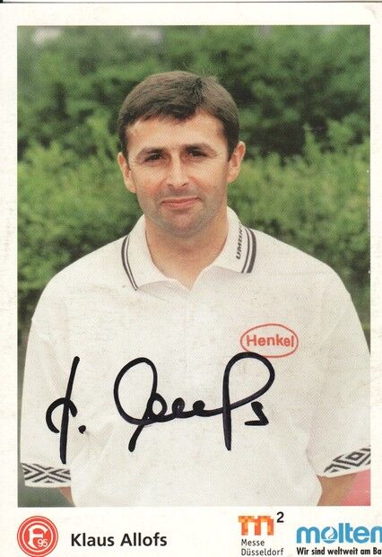 Autogramm Fussball | Fortuna Düsseldorf | 1998 | Klaus ALLOFS