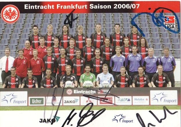 Mannschaftskarte Fussball | Eintracht Frankfurt | 2006 + 6 AG