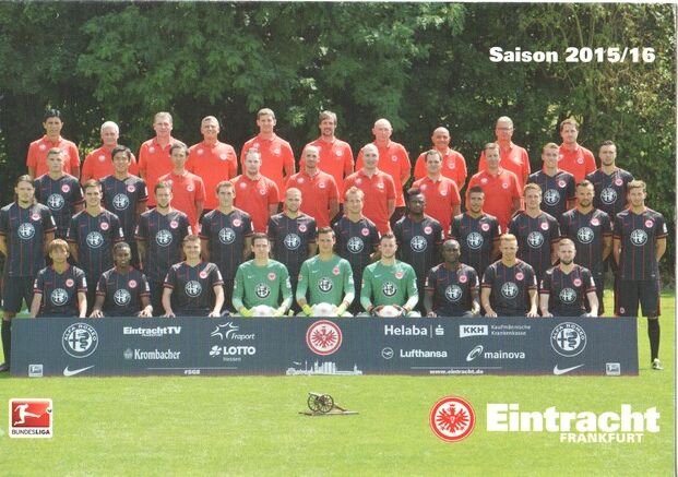 Mannschaftskarte Fussball | Eintracht Frankfurt | 2015