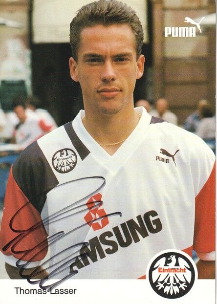 Autogramm Fussball | Eintracht Frankfurt | 1991 | Thomas LASSER (2)