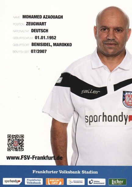 Autogramm Fussball | FSV Frankfurt | 2013 | Mohamed AZAOUAGH