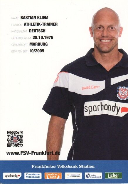 Autogramm Fussball | FSV Frankfurt | 2013 | Bastian KLIEM