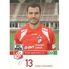 Autogramm Fussball | FC Rot-Weiss Erfurt | 2009 | Julien HUMBERT