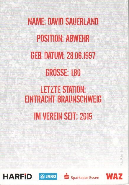 Autogramm Fussball | Rot-Weiss Essen | 2019 | Marco KEHL-GOMEZ