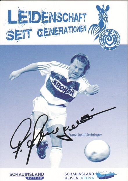 Autogramm Fussball | MSV Duisburg | 2010er Retro | Pino STEININGER