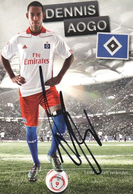 Autogramm Fussball | Hamburger SV | 2010 | Dennis AOGO