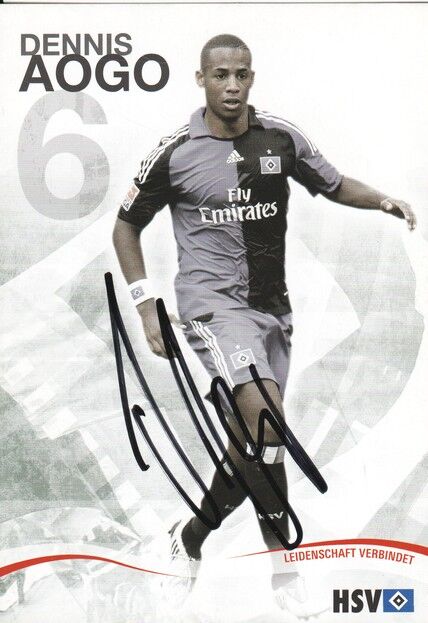 Autogramm Fussball | Hamburger SV | 2009 | Dennis AOGO