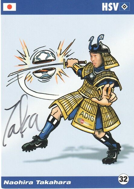 Autogramm Fussball | Hamburger SV | 2003 Comic | Naohira TAKAHARA