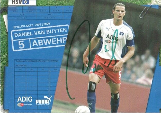 Autogramm Fussball | Hamburger SV | 2005 | Daniel VAN BUYTEN