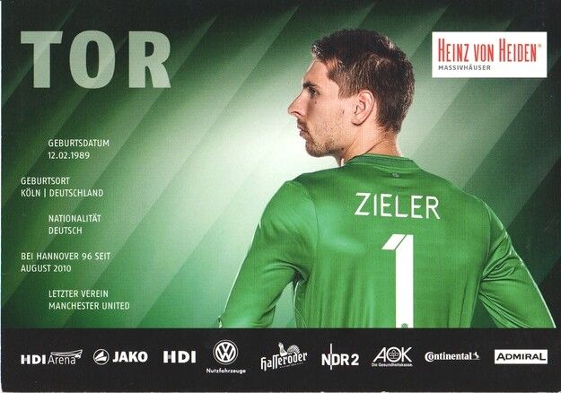 Autogramm Fussball | Hannover 96 | 2014 | Ron-Robert ZIELER