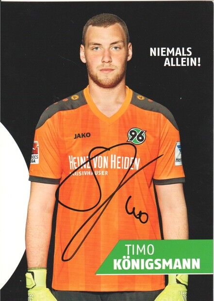 Autogramm Fussball | Hannover 96 | 2015 | Timo KÖNIGSMANN