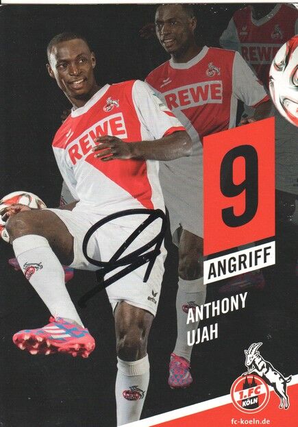 Autogramm Fussball | 1. FC Köln | 2014 | Anthony UJAH