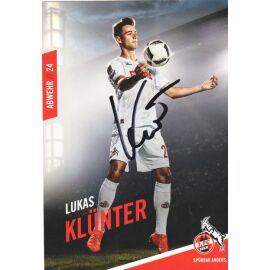 Autogramm Fussball | 1. FC Köln | 2016 | Lukas KLÜNTER