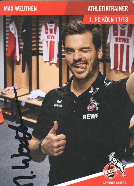 Autogramm Fussball | 1. FC Köln | 2017 | Max WEUTHEN