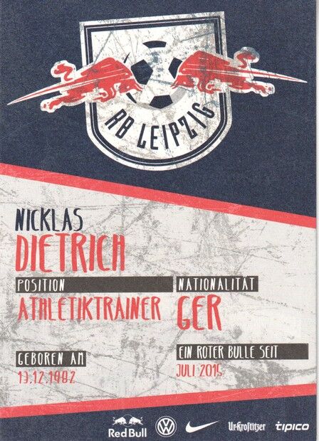Autogramm Fussball | RB Leipzig | 2015 | Frederick GÖSSLING