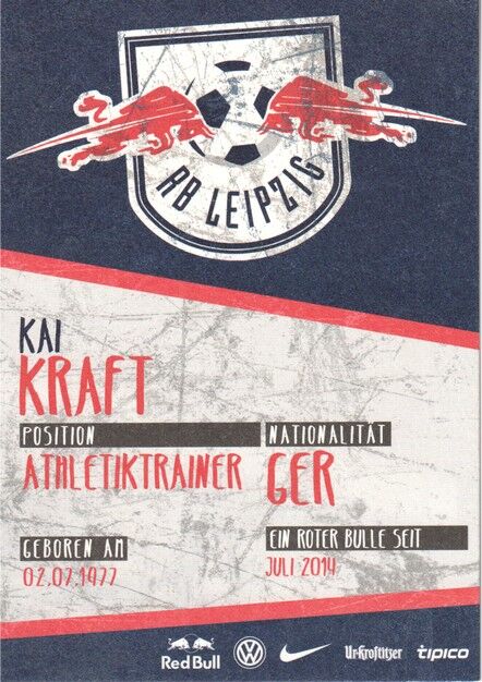 Autogramm Fussball | RB Leipzig | 2015 | Kai KRAFT