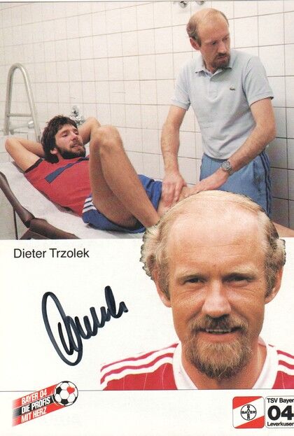 Autogramm Fussball | Bayer Leverkusen | 1985 | Dieter TRZOLEK