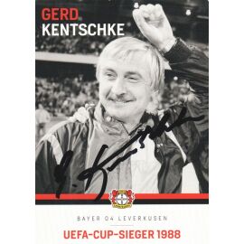 Autogramm Fussball | Bayer Leverkusen | 1988 Retro | Gerd KENTSCHKE (UEFA Cup)