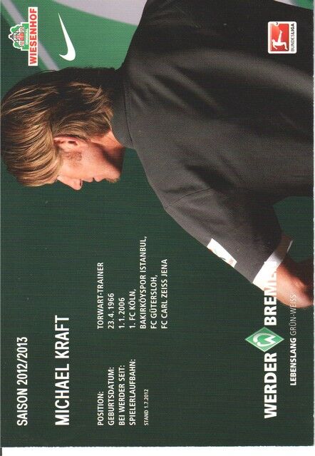 Autogramm Fussball | SV Werder Bremen | 2012 | Michael KRAFT