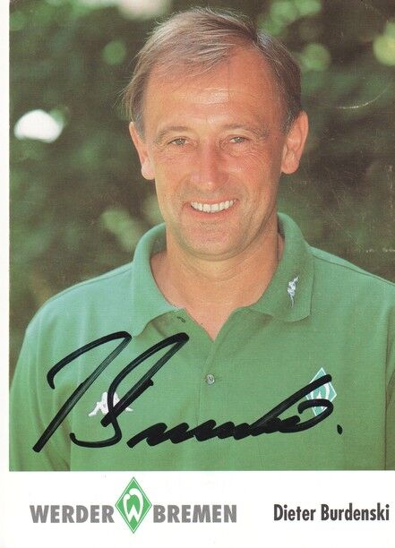 Autogramm Fussball | SV Werder Bremen | 2001 | Dieter BURDENSKI
