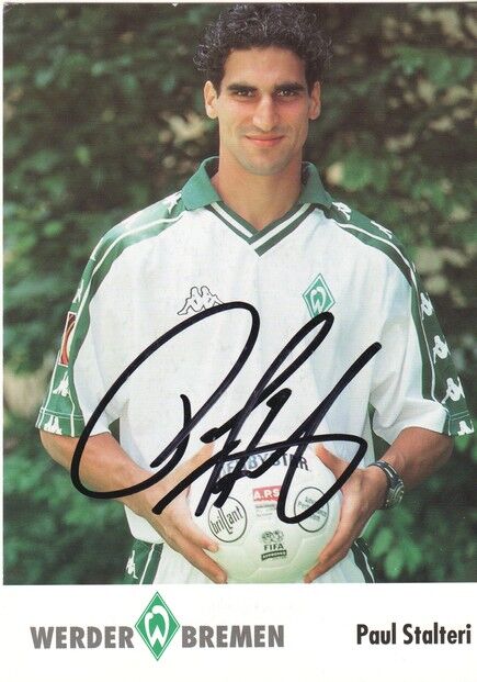 Autogramm Fussball | SV Werder Bremen | 2001 | Paul STALTERI