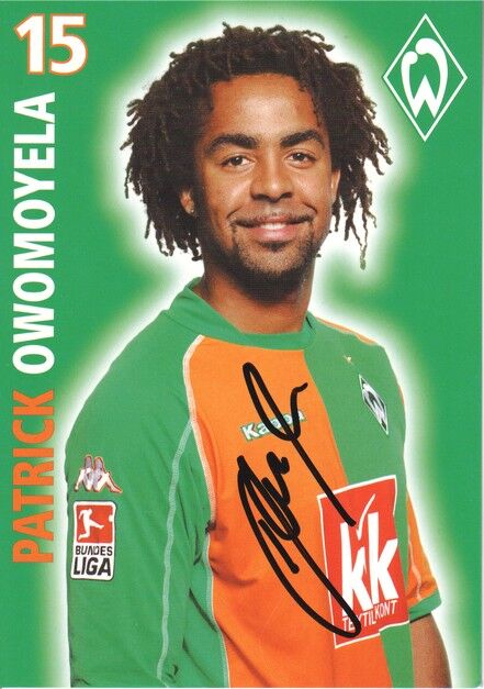 Autogramm Fussball | SV Werder Bremen | 2005 | Patrick OWOMOYELA