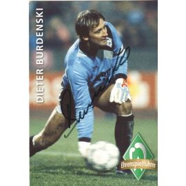 Autogramm Fussball | SV Werder Bremen | 1990er Retro | Dieter BURDENSKI (ESF)