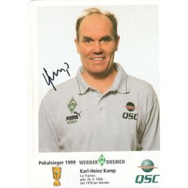 Autogramm Fussball | SV Werder Bremen | 1999 QSC | Karl-Heinz KAMP