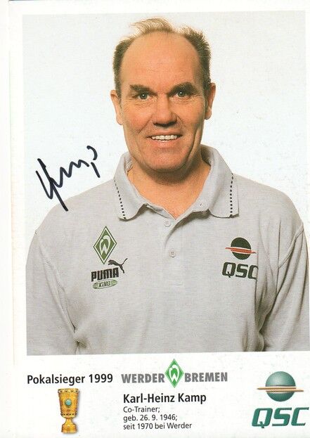 Autogramm Fussball | SV Werder Bremen | 1999 QSC | Karl-Heinz KAMP