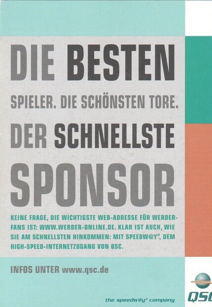 Autogramm Fussball | SV Werder Bremen | 1999 QSC | Karl-Heinz KAMP