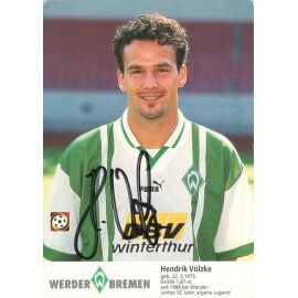 Autogramm Fussball | SV Werder Bremen | 1996 | Hendrik VÖLZKE