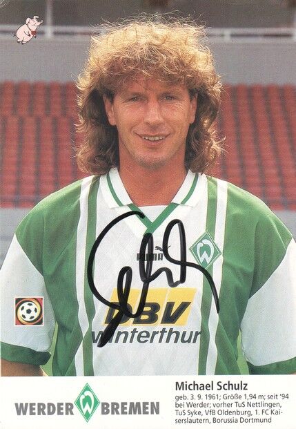 Autogramm Fussball | SV Werder Bremen | 1996 | Michael SCHULZ