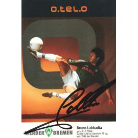 Autogramm Fussball | SV Werder Bremen | 1997 schwarz | Bruno LABBADIA