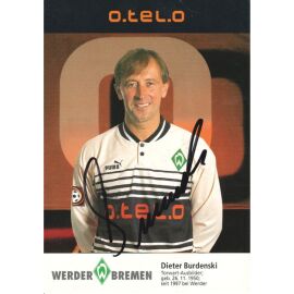 Autogramm Fussball | SV Werder Bremen | 1997 schwarz | Dieter BURDENSKI