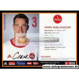 Autogramm Fussball | 1. FC Nürnberg | 2002 | Frank WIBLISHAUSER