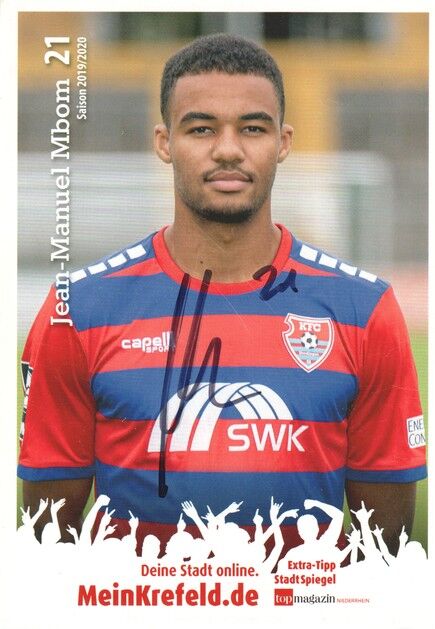Autogramm Fussball | KFC Uerdingen 05 | 2019 | Jean-Manuel MBOM