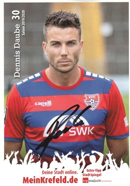 Autogramm Fussball | KFC Uerdingen 05 | 2019 | Dennis DAUBE