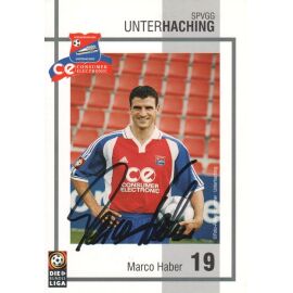 Autogramm Fussball | SpVgg Unterhaching | 2000 | Marco HABER