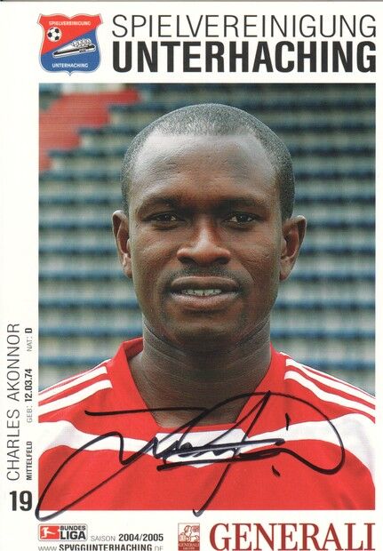 Autogramm Fussball | SpVgg Unterhaching | 2004 | Charles AKONNOR