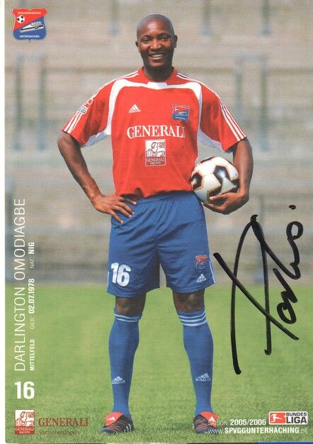 Autogramm Fussball | SpVgg Unterhaching | 2005 | Darlington OMODIAGBE