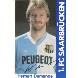 Autogramm Fussball | 1. FC Saarbrücken | 1985 | Herbert DEMANGE