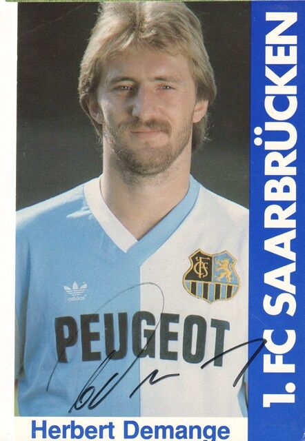 Autogramm Fussball | 1. FC Saarbrücken | 1985 | Herbert DEMANGE