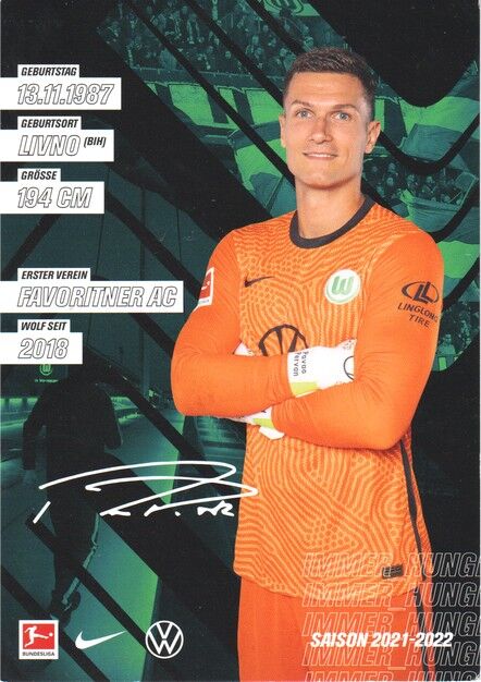 Autogramm Fussball | VfL Wolfsburg | 2021 | Pavao PERVAN