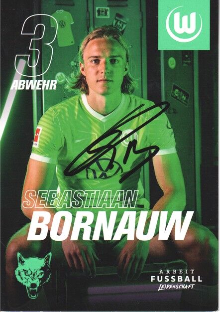 Autogramm Fussball | VfL Wolfsburg | 2021 | Sebastiaan BORNAUW